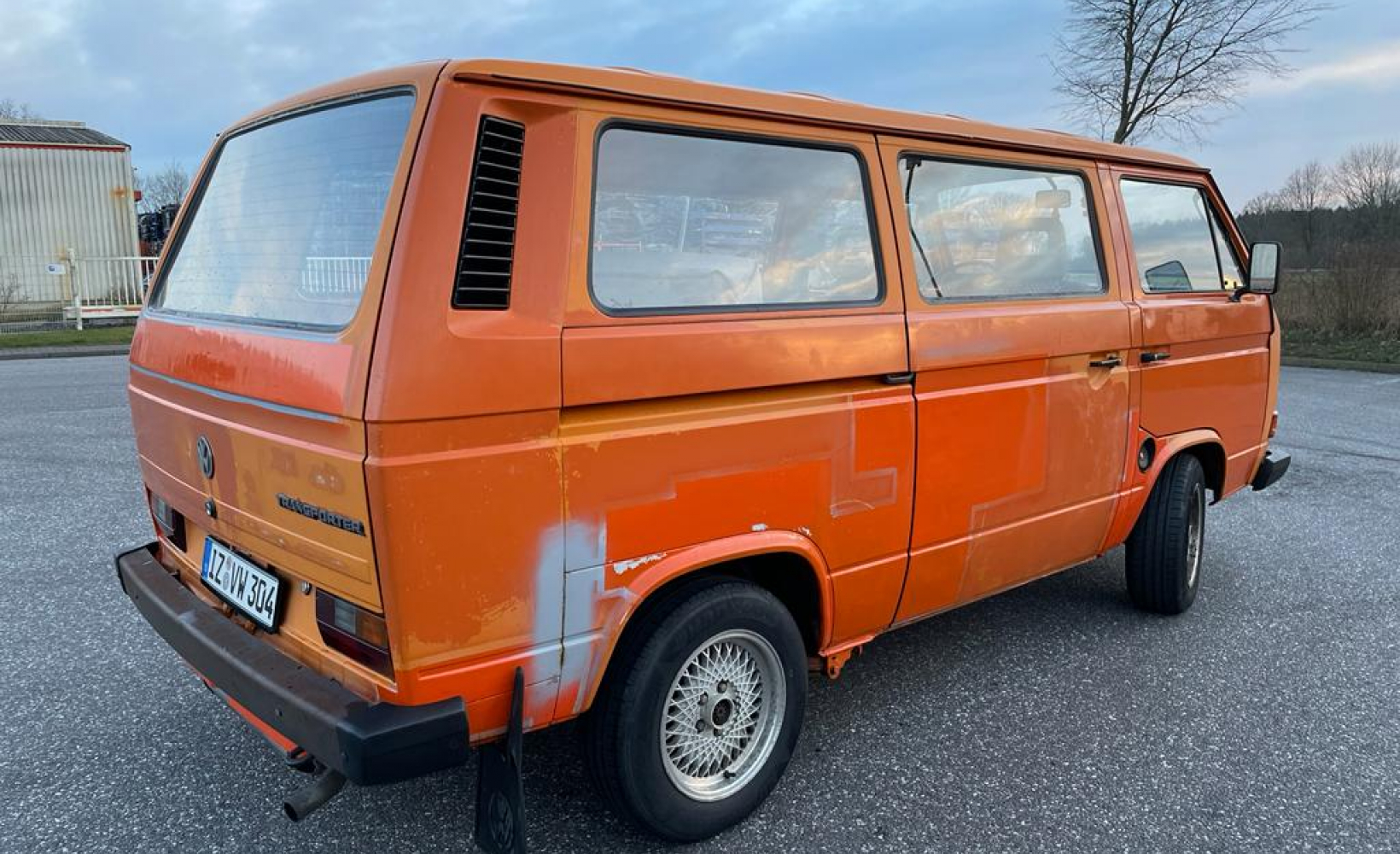 Lackschaden am Camper